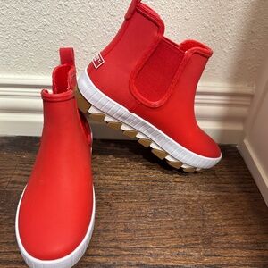 NEW SPERRY TOP-SIDER TORRENT CHELSEA MATTE WATERPROOF RED ANKLE RAIN BOOTS